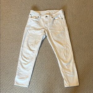 Ralph Lauren White Ankle Cropped Jeans
